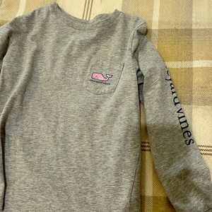 Vineyard vines gray long sleeve girls shirt size 7